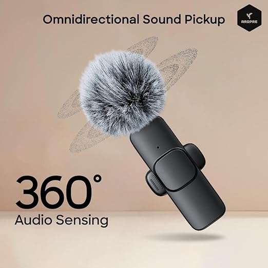 Dual Wireless Microphone for Android/iPhone