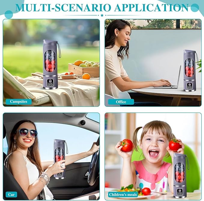 Cordless Portable Mixer Blender with 3 speed mode