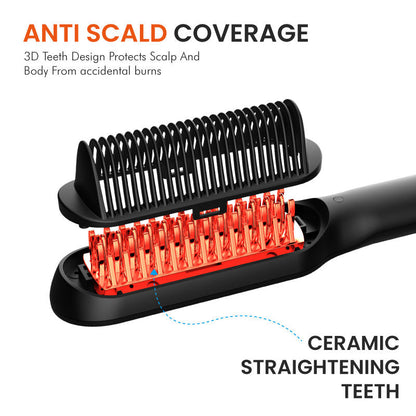 2in1 Ceramic Hair Straightening Comb