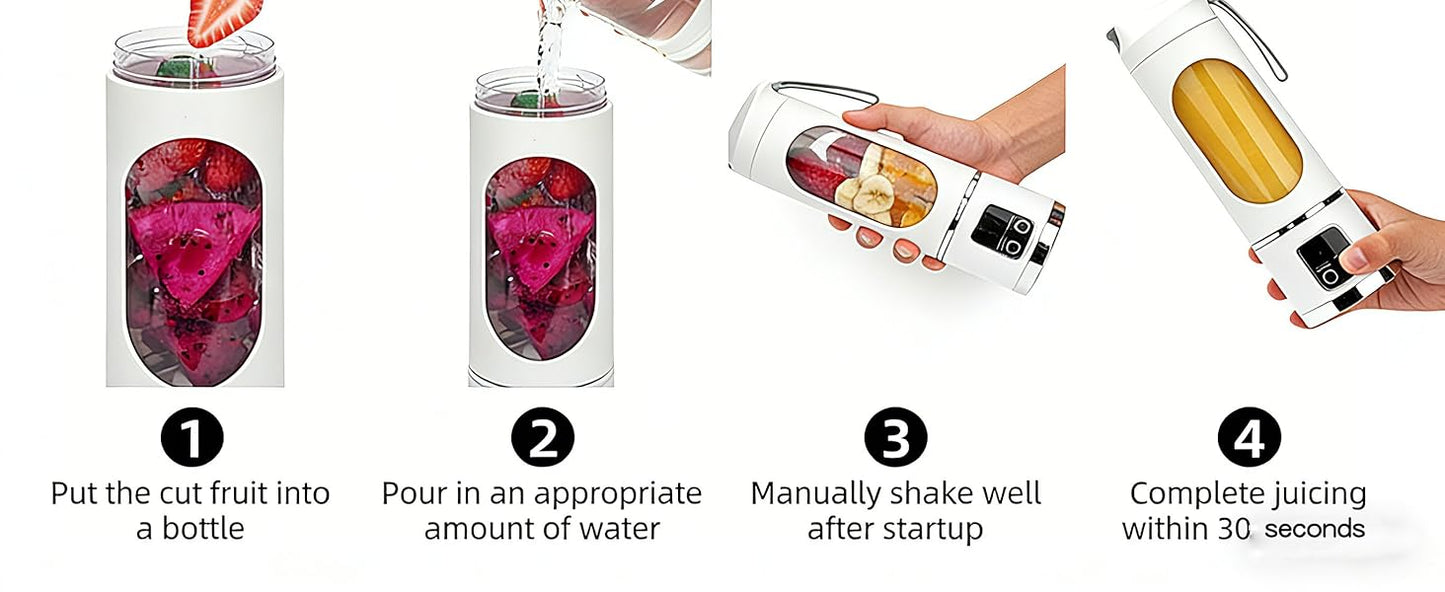 Cordless Portable Mixer Blender with 3 speed mode